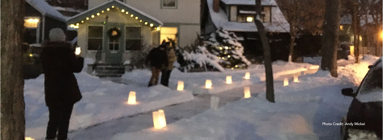 Mew Year's Eve Luminarias, Prospect Park Minneapolis