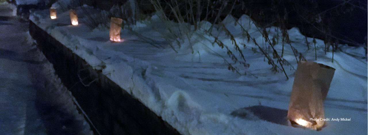 Mew Year's Eve Luminarias, Prospect Park Minneapolis